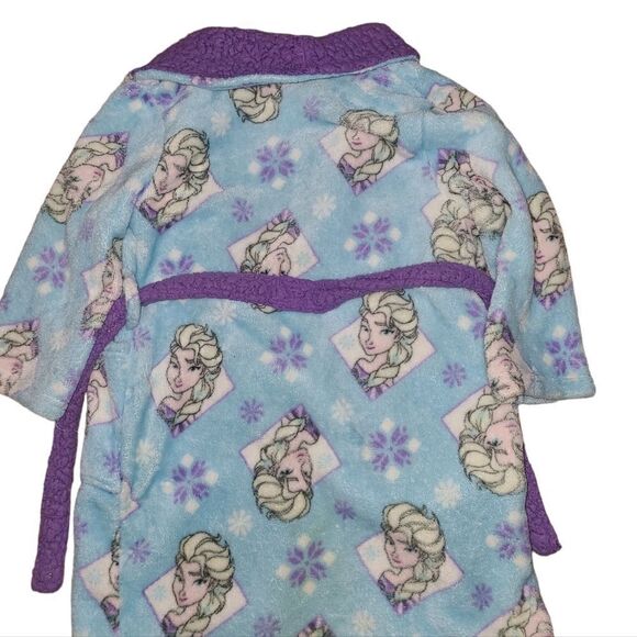 Girl Disney Elsa Robe Size 4T - Picture 3 of 5